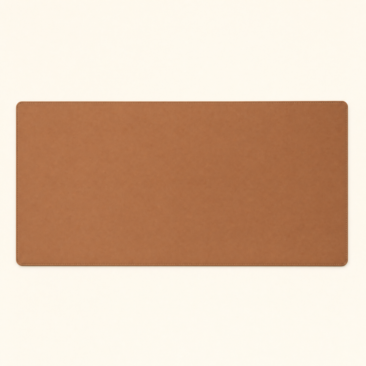 Deskmat Essentiel marron en cuir PU sur fond clair