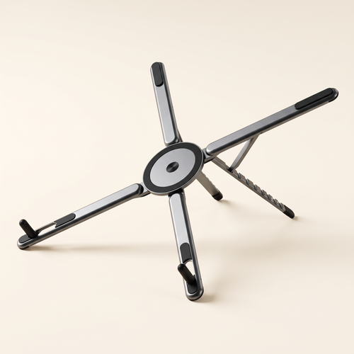 Support Nomade Essentiel déplié en gris graphite